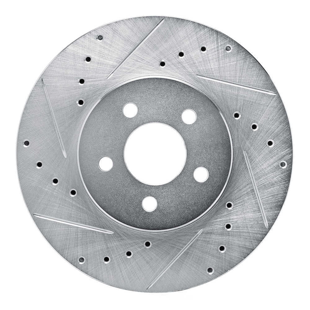 Dynamic Friction Company 631-39004L DFC Brake Rotor - Drilled And Slotted - Silver