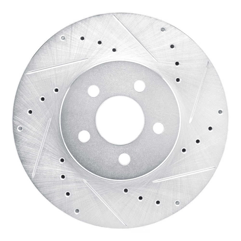 Dynamic Friction Company 631-39004R DFC Brake Rotor - Drilled And Slotted - Silver