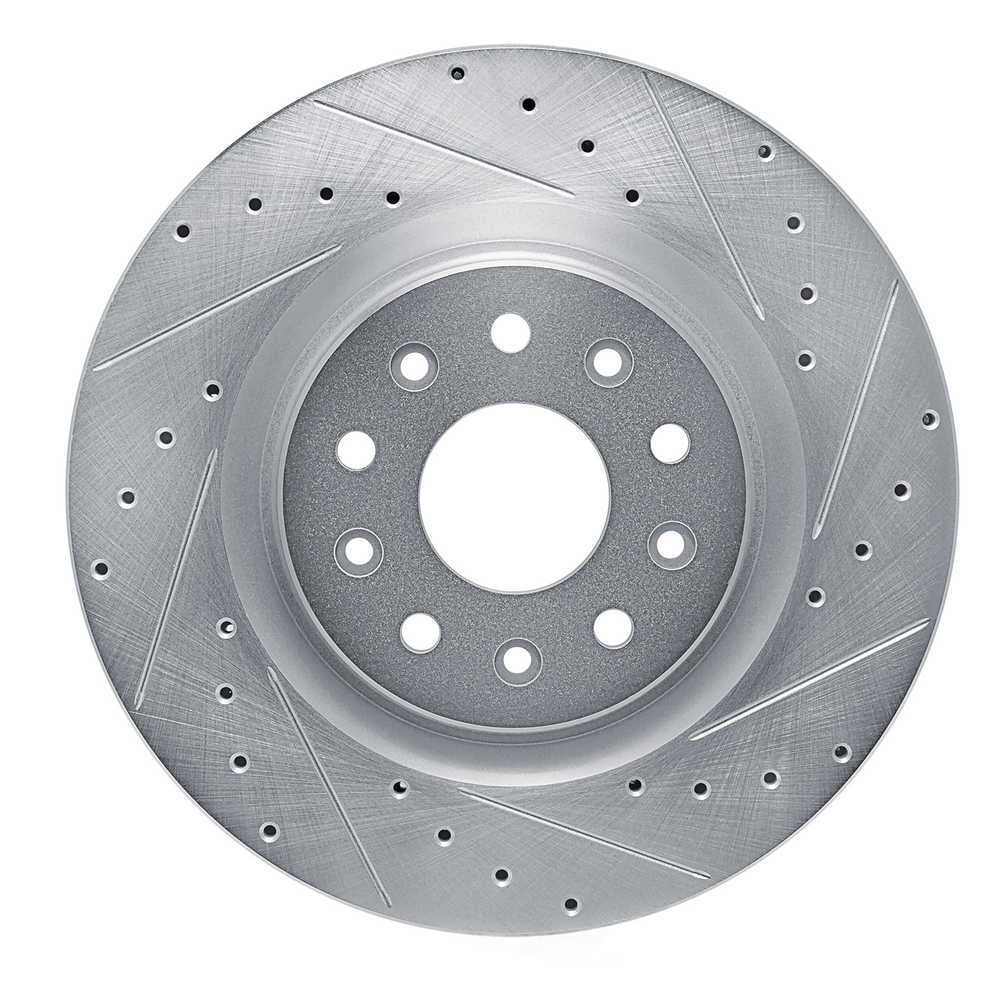 Dynamic Friction Company 631-39032R DFC Brake Rotor - Drilled And Slotted - Silver