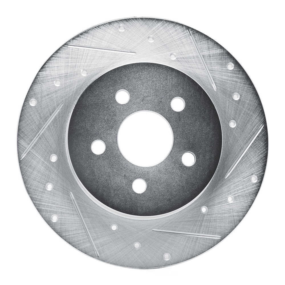 Dynamic Friction Company 631-40006R DFC Brake Rotor - Drilled And Slotted - Silver