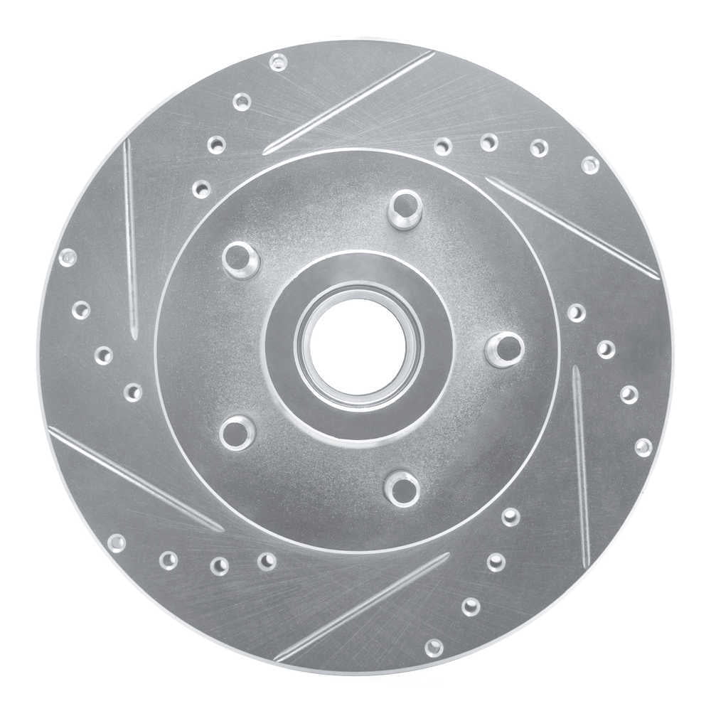 Dynamic Friction Company 631-40064L DFC Brake Rotor - Drilled And Slotted - Silver
