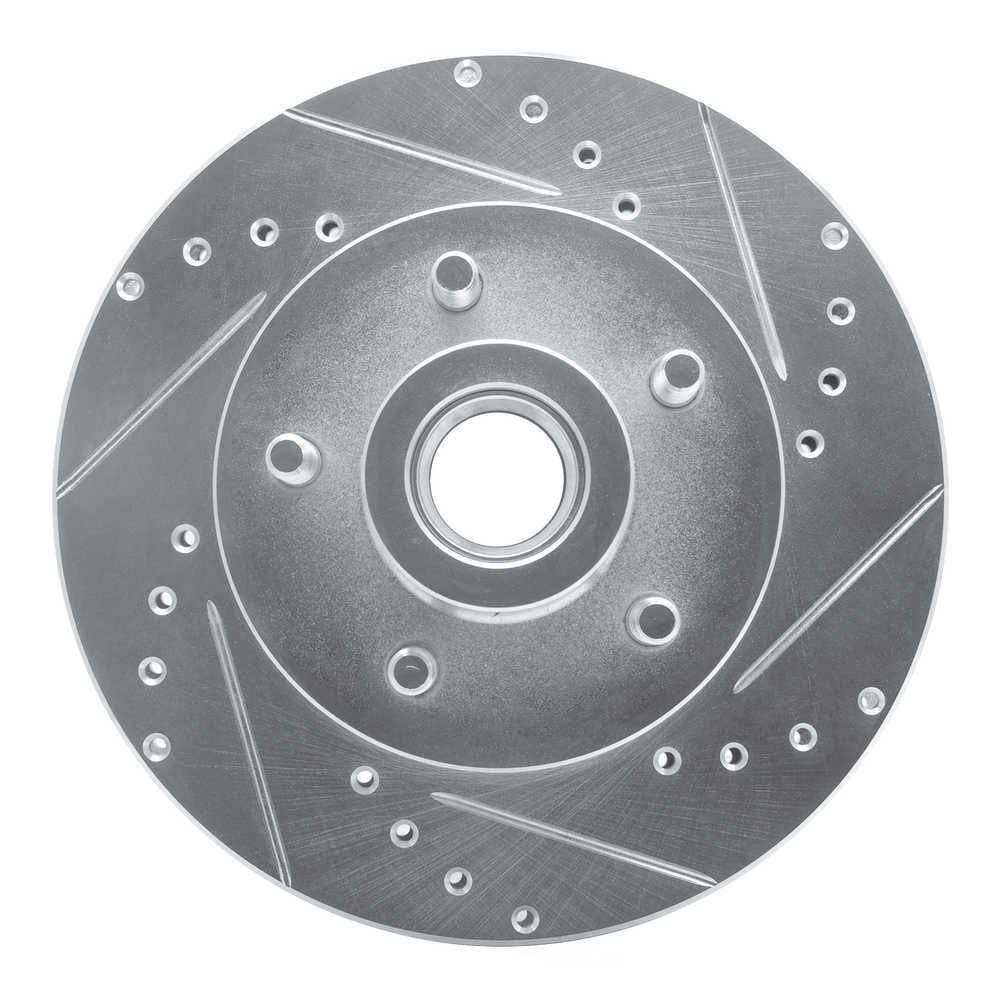 Dynamic Friction Company 631-40064R DFC Brake Rotor - Drilled And Slotted - Silver