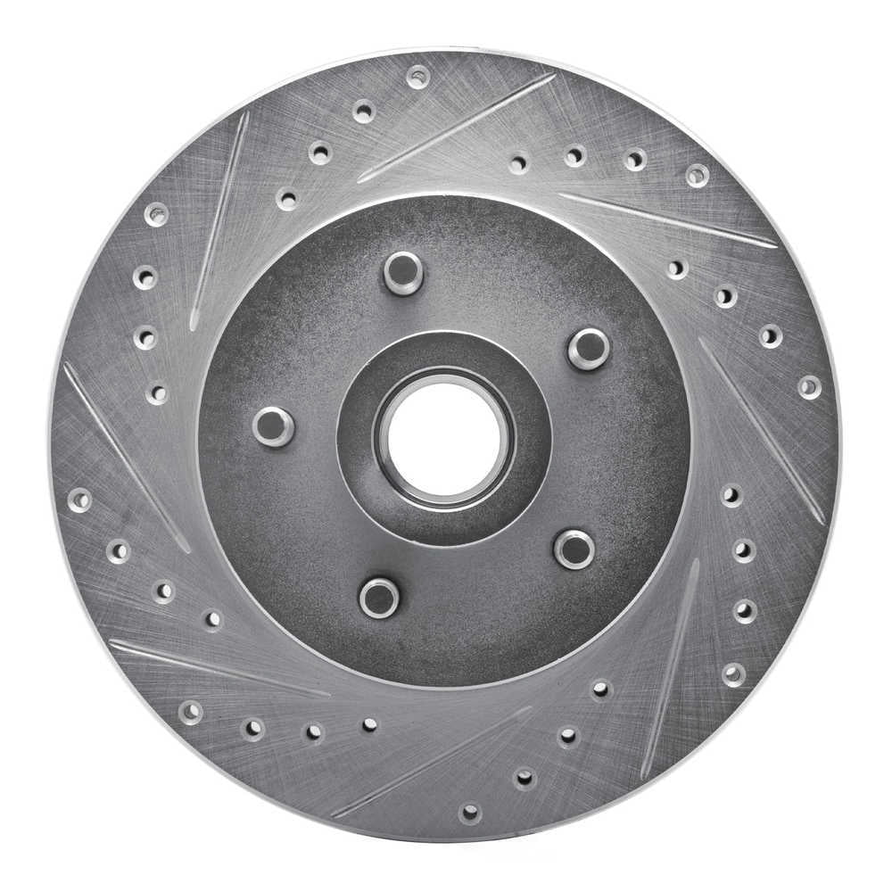 Dynamic Friction Company 631-40065L DFC Brake Rotor - Drilled And Slotted - Silver