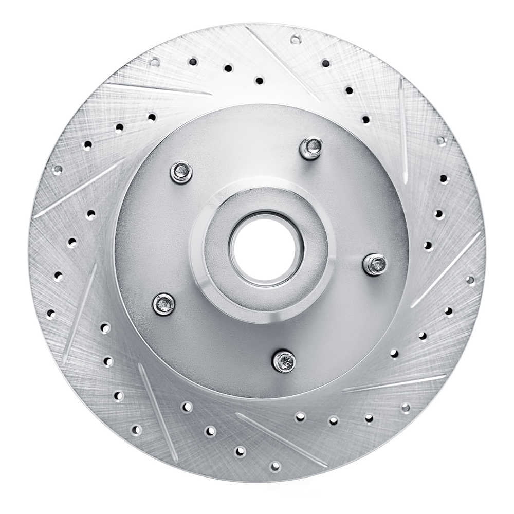 Dynamic Friction Company 631-40074R DFC Brake Rotor - Drilled And Slotted - Silver