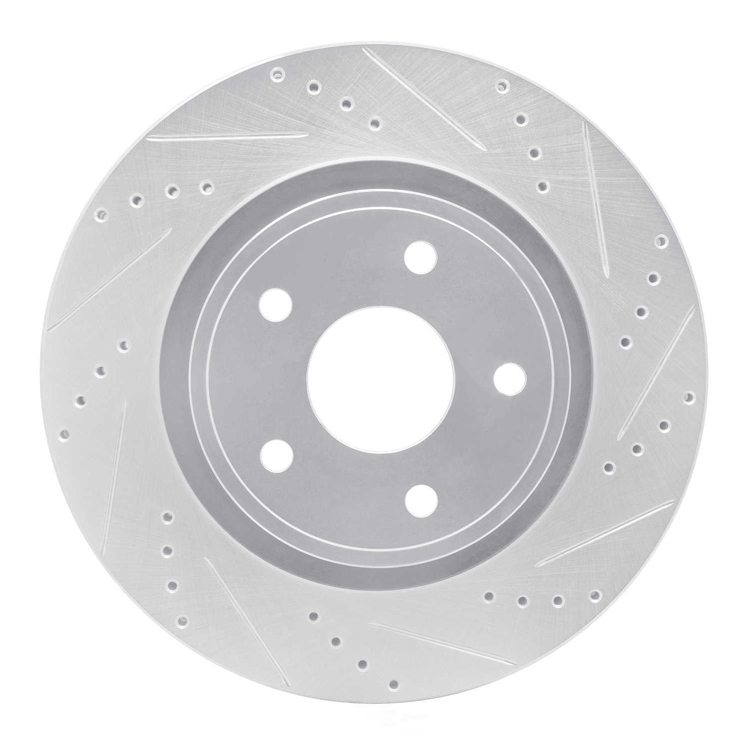 Dynamic Friction Company 631-40104R DFC Brake Rotor - Drilled And Slotted - Silver