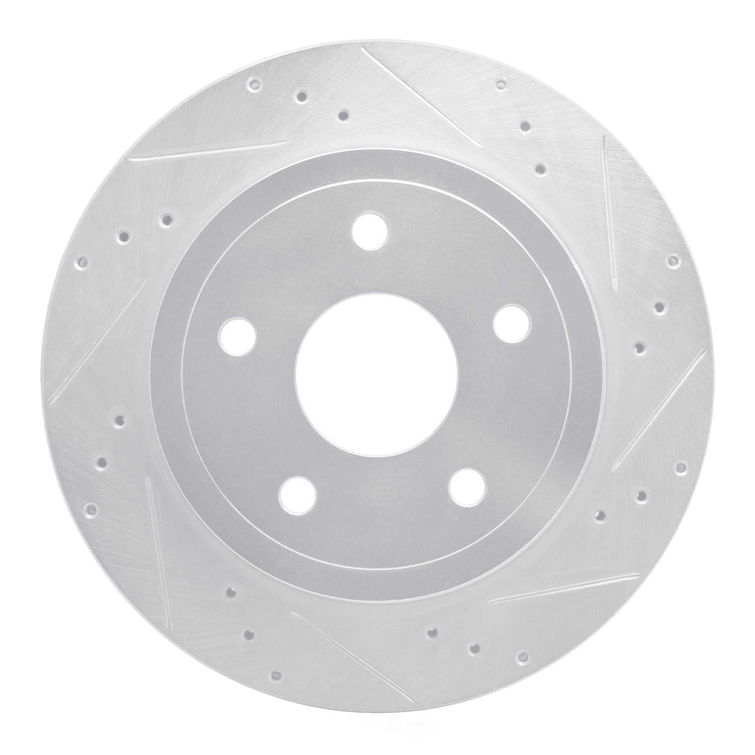 Dynamic Friction Company 631-40106R DFC Brake Rotor - Drilled And Slotted - Silver