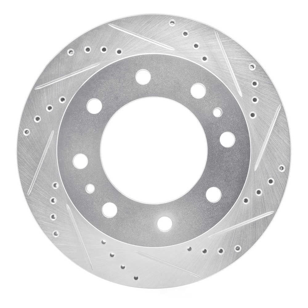 Dynamic Friction Company 631-40127R DFC Brake Rotor - Drilled And Slotted - Silver