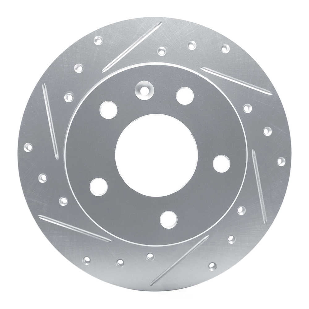 Dynamic Friction Company 631-45047L DFC Brake Rotor - Drilled And Slotted - Silver