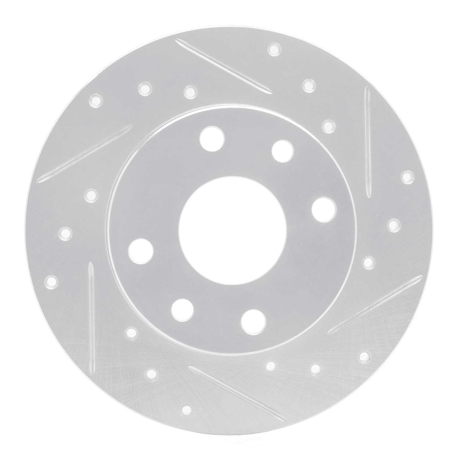 Dynamic Friction Company 631-47001R DFC Brake Rotor - Drilled And Slotted - Silver
