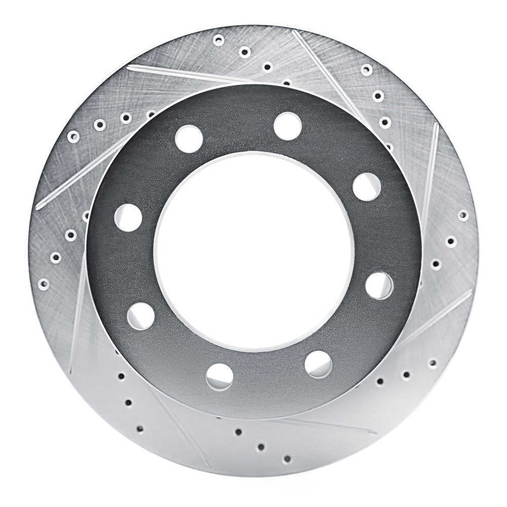 Dynamic Friction Company 631-47090R DFC Brake Rotor - Drilled And Slotted - Silver