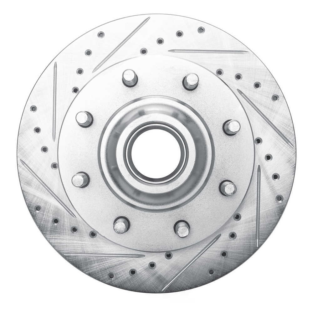 Dynamic Friction Company 631-48021L DFC Brake Rotor - Drilled And Slotted - Silver