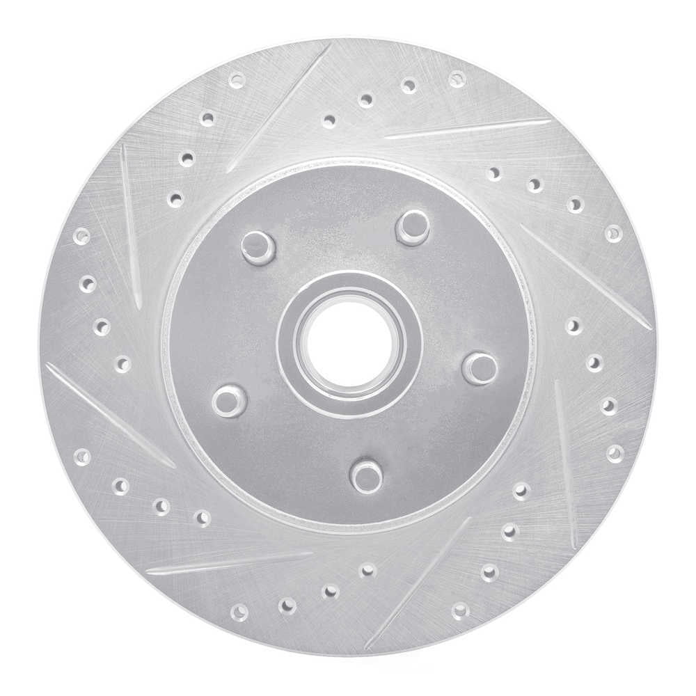 Dynamic Friction Company 631-54006L DFC Brake Rotor - Drilled And Slotted - Silver