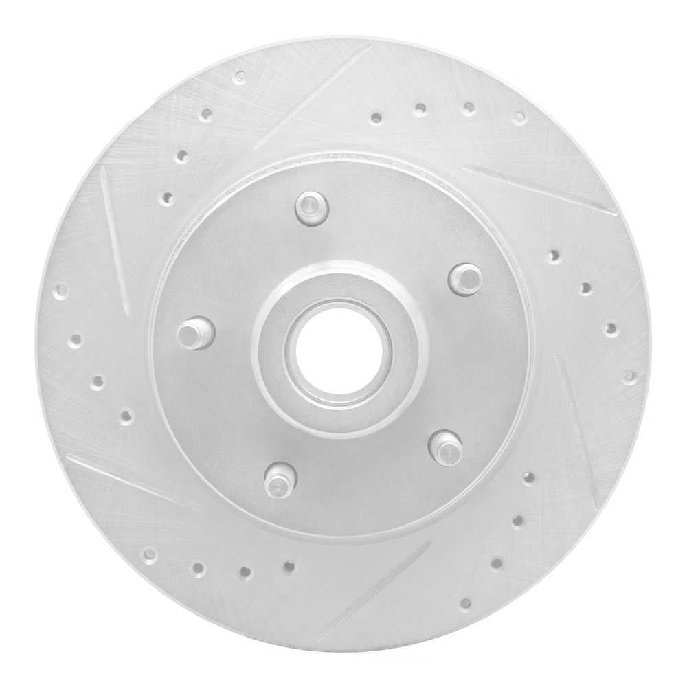 Dynamic Friction Company 631-54011L DFC Brake Rotor - Drilled And Slotted - Silver
