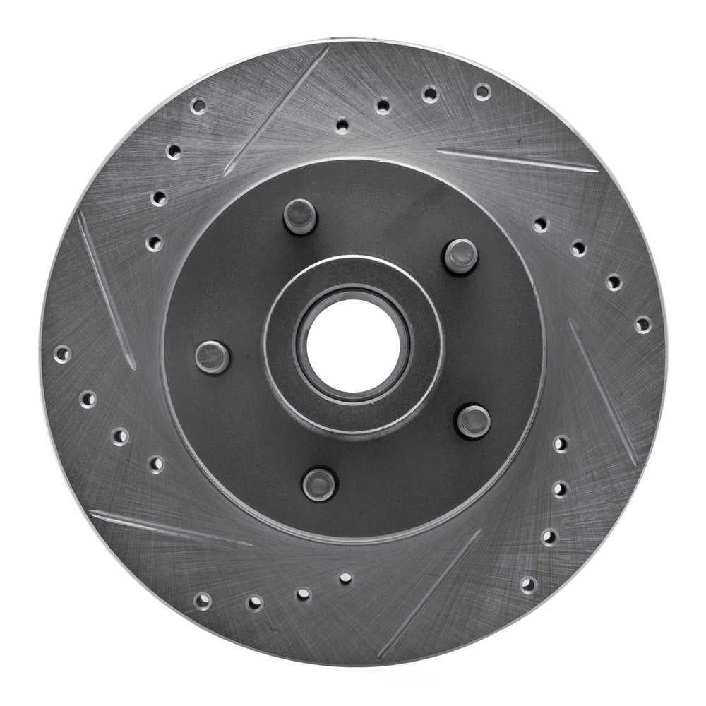 Dynamic Friction Company 631-54013L DFC Brake Rotor - Drilled And Slotted - Silver