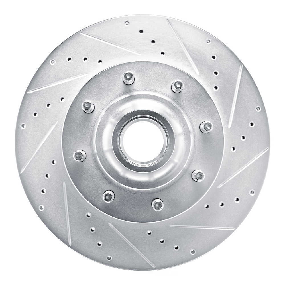 Dynamic Friction Company 631-54209R DFC Brake Rotor - Drilled And Slotted - Silver