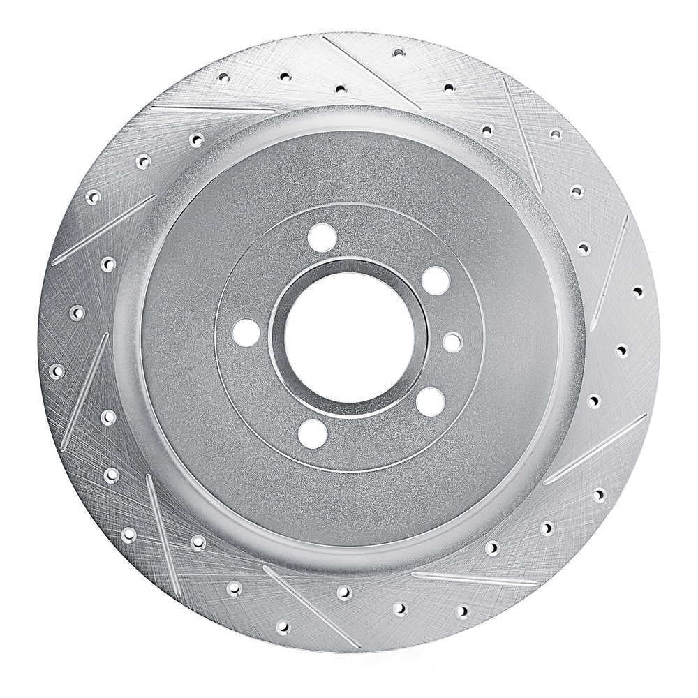 Dynamic Friction Company 631-54260R DFC Brake Rotor - Drilled And Slotted - Silver
