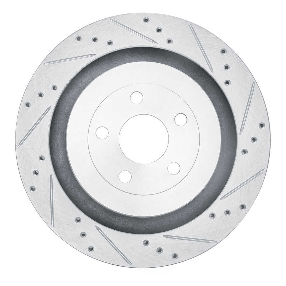 Dynamic Friction Company 631-55010R DFC Brake Rotor - Drilled And Slotted - Silver