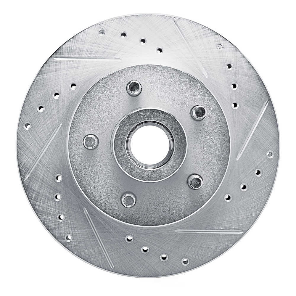 Dynamic Friction Company 631-56004R DFC Brake Rotor - Drilled And Slotted - Silver