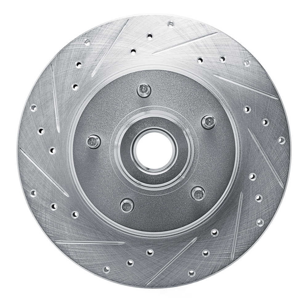 Dynamic Friction Company 631-56005L DFC Brake Rotor - Drilled And Slotted - Silver