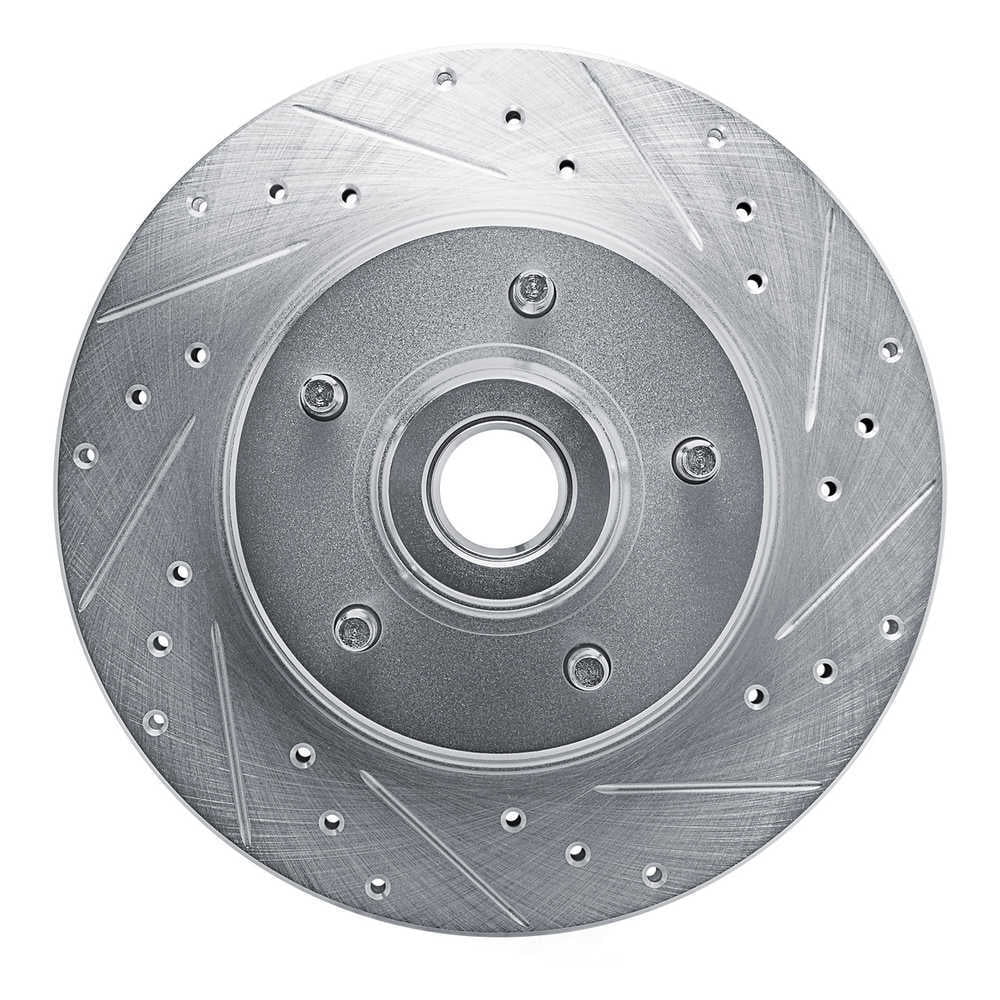 Dynamic Friction Company 631-56005R DFC Brake Rotor - Drilled And Slotted - Silver