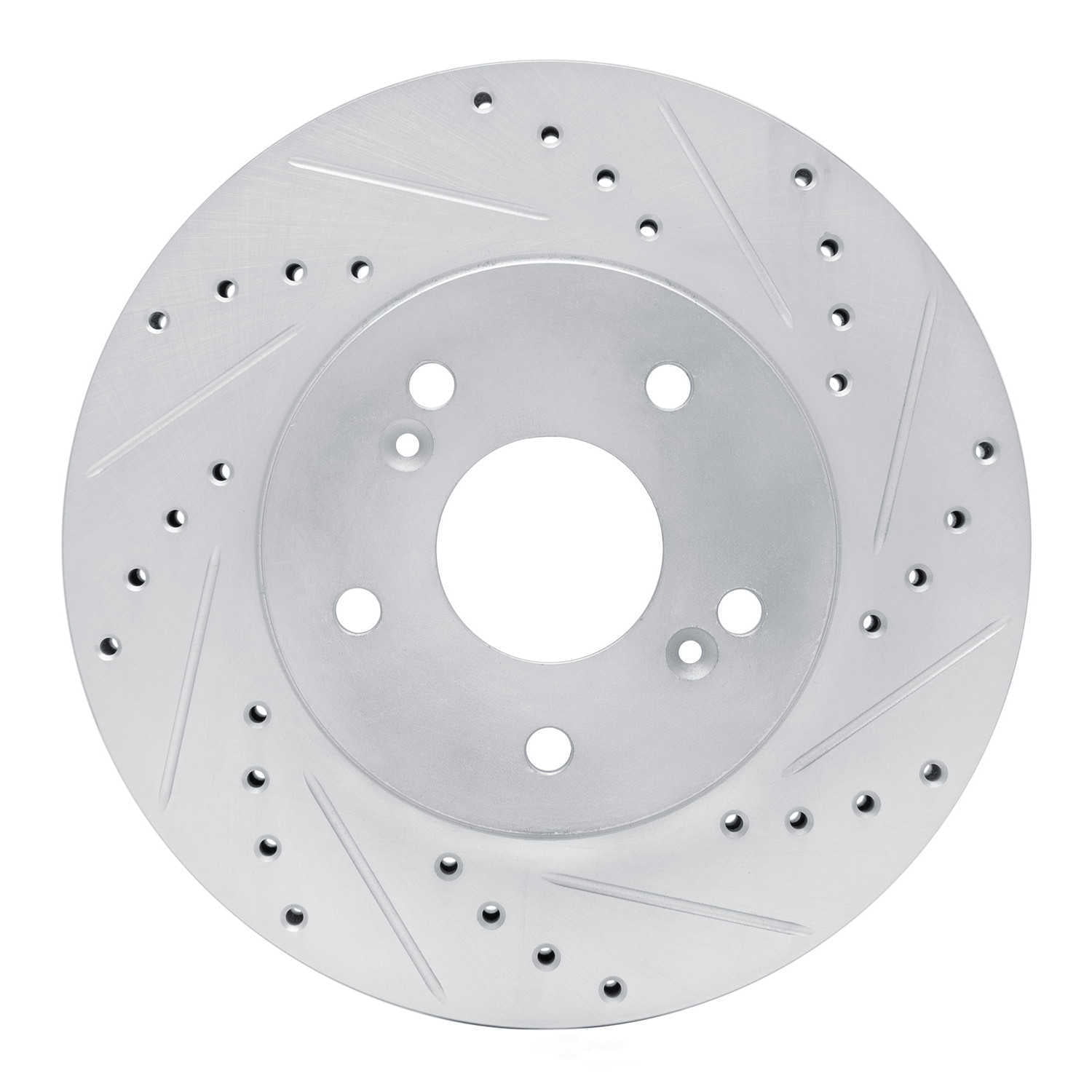 Dynamic Friction Company 631-58005R DFC Brake Rotor - Drilled And Slotted - Silver
