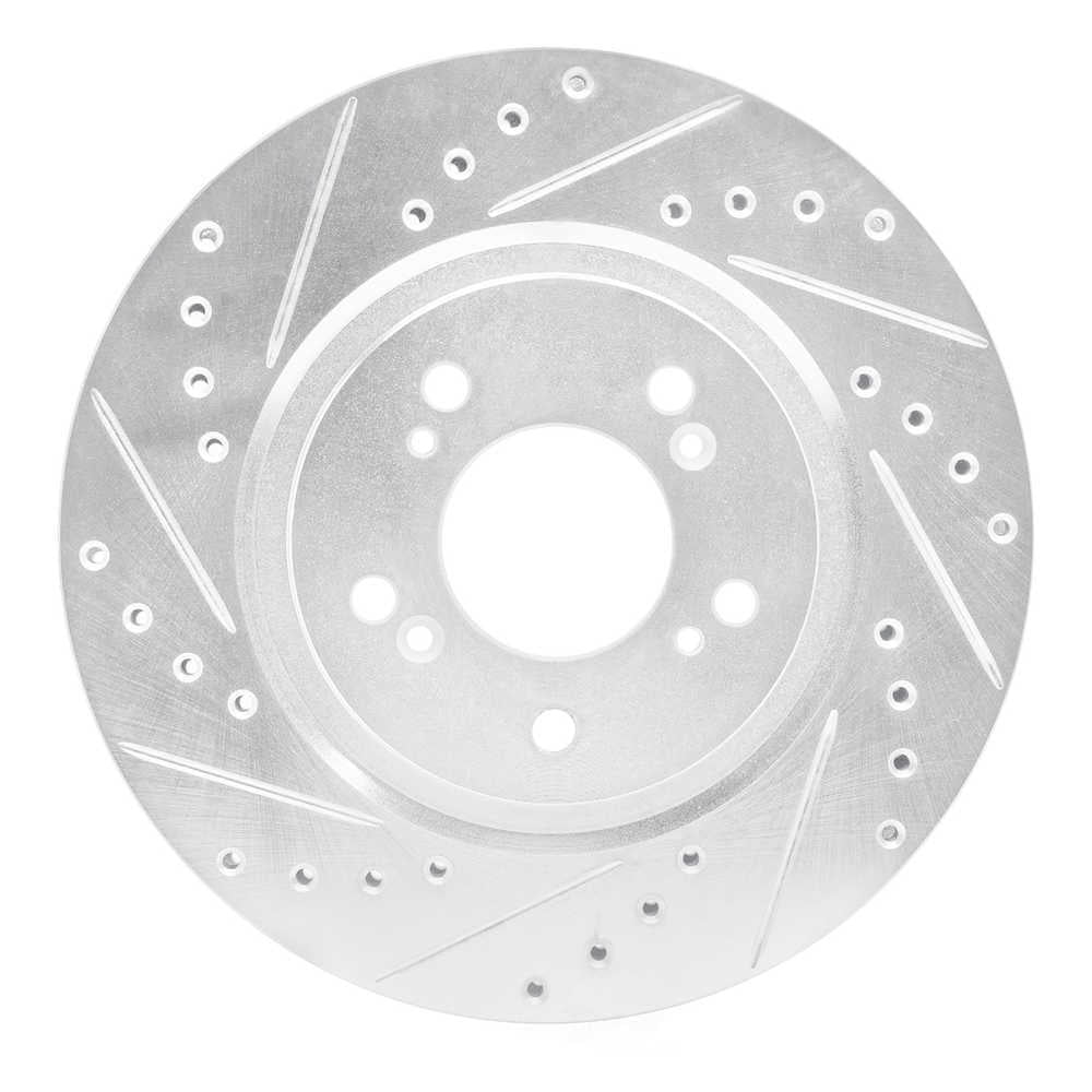 Dynamic Friction Company 631-58011L DFC Brake Rotor - Drilled And Slotted - Silver