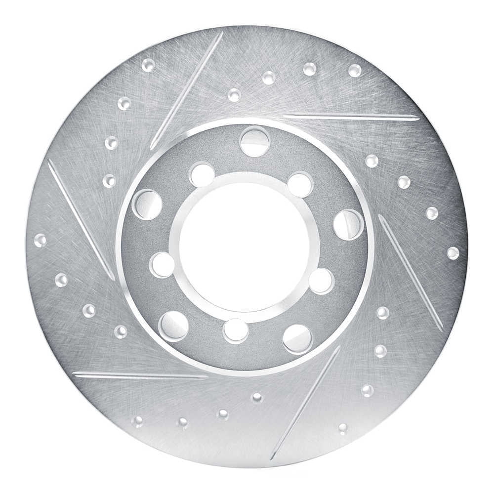 Dynamic Friction Company 631-63002L DFC Brake Rotor - Drilled And Slotted - Silver