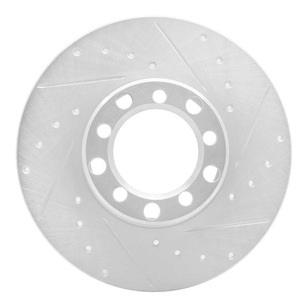 Dynamic Friction Company 631-63005R DFC Brake Rotor - Drilled And Slotted - Silver