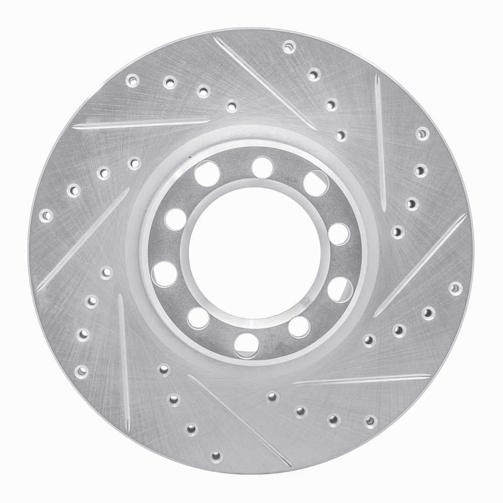 Dynamic Friction Company 631-63007R DFC Brake Rotor - Drilled And Slotted - Silver