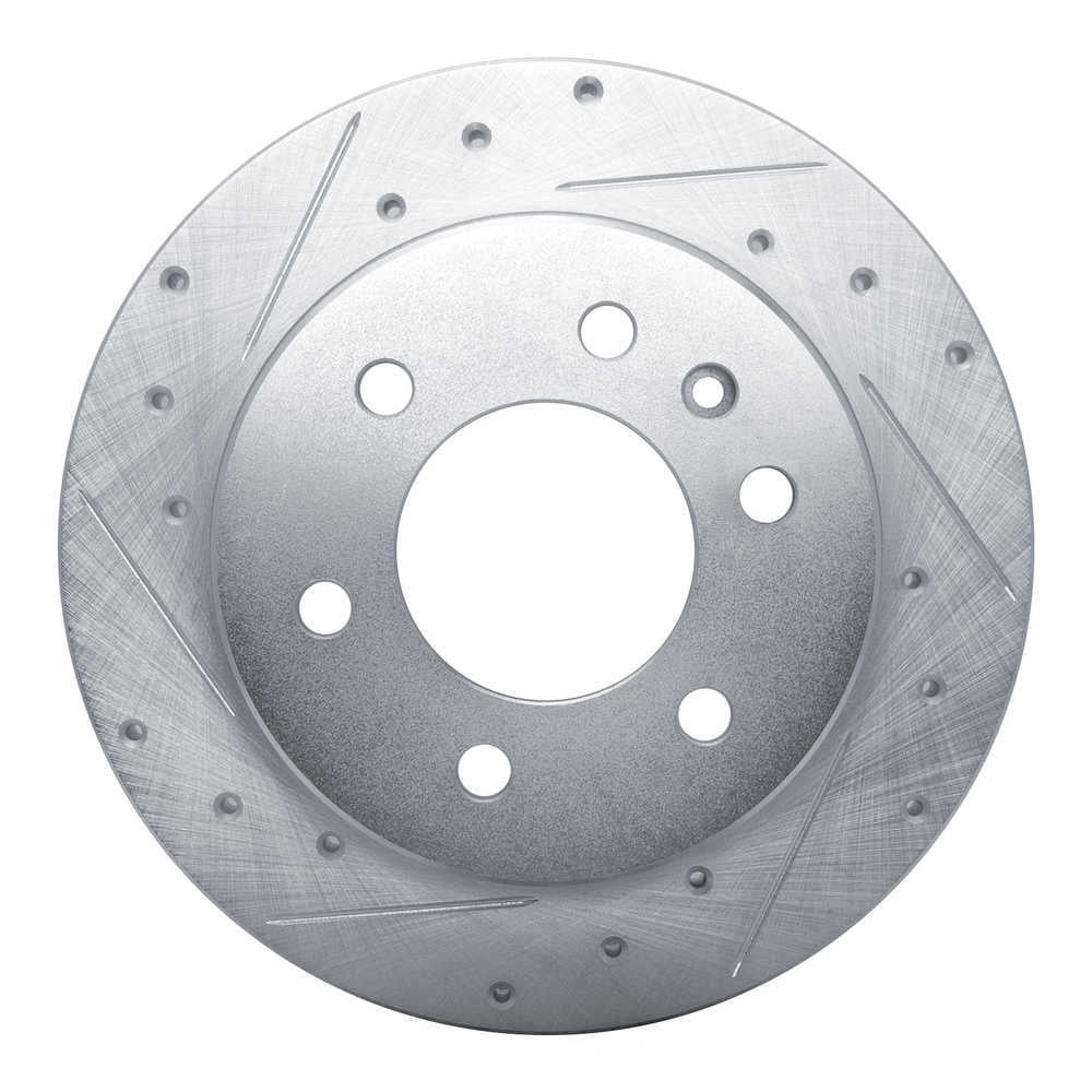 Dynamic Friction Company 631-63175L DFC Brake Rotor - Drilled And Slotted - Silver