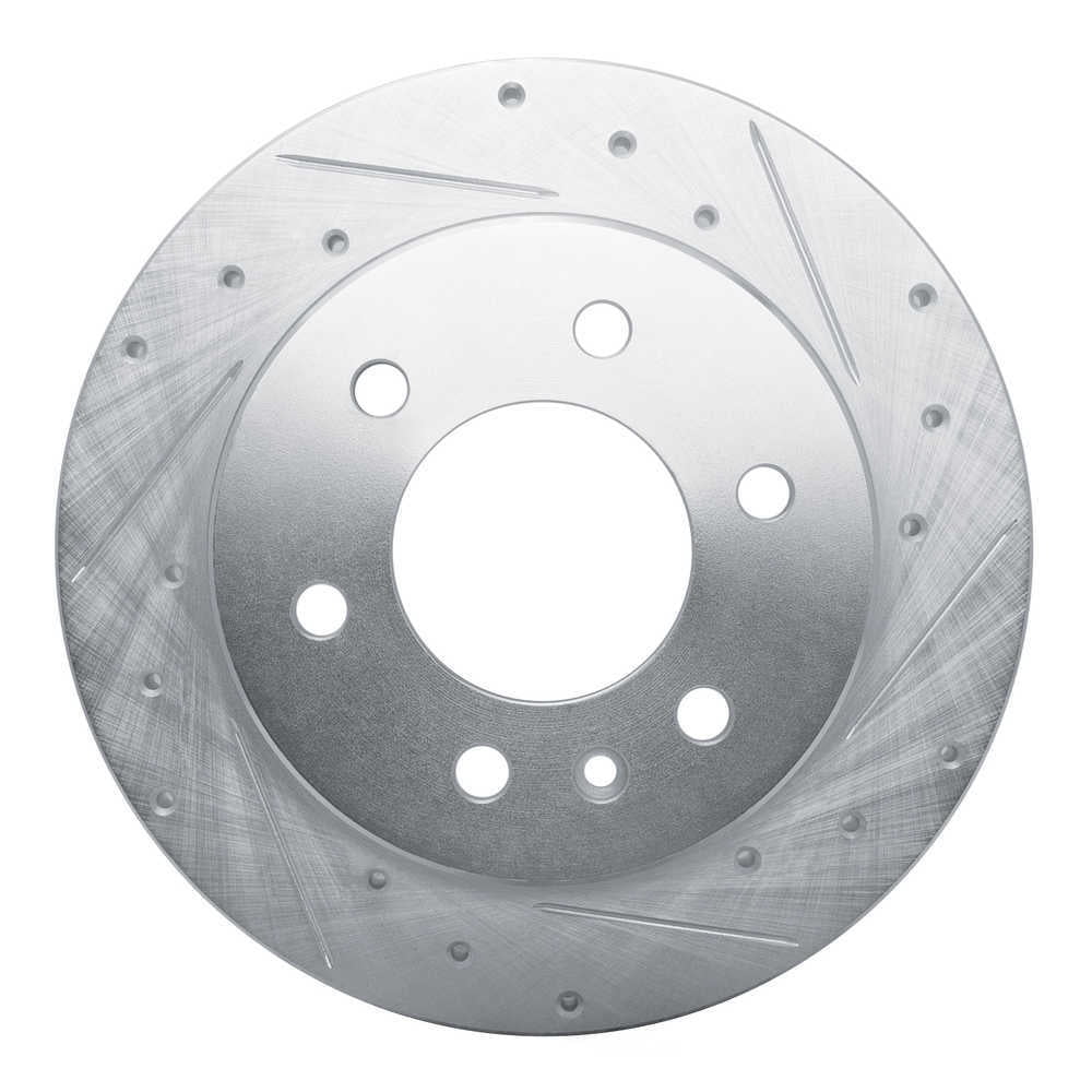 Dynamic Friction Company 631-63175R DFC Brake Rotor - Drilled And Slotted - Silver