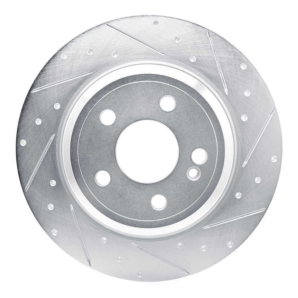 Dynamic Friction Company 631-63182R DFC Brake Rotor - Drilled And Slotted - Silver