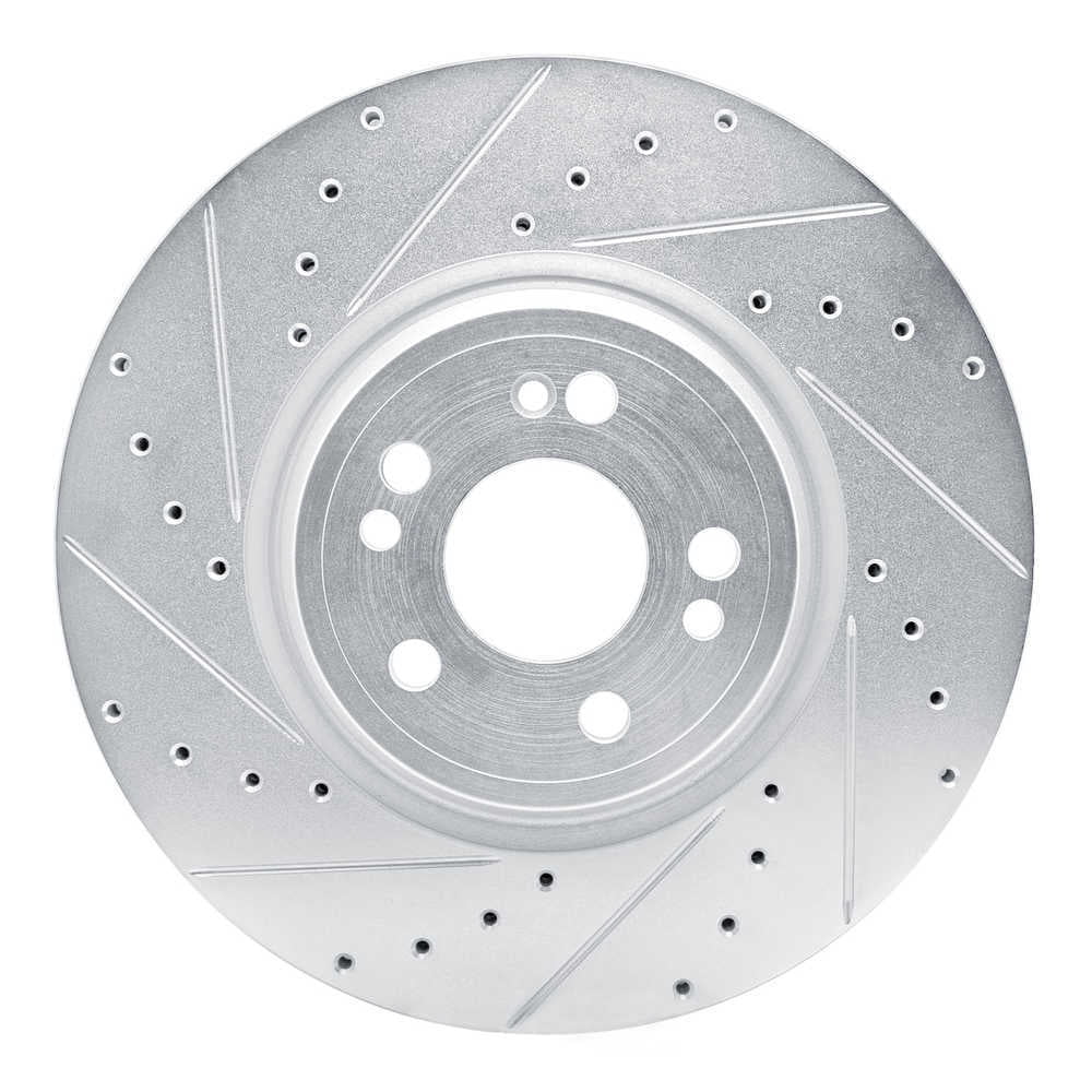 Dynamic Friction Company 631-63192L DFC Brake Rotor - Drilled And Slotted - Silver