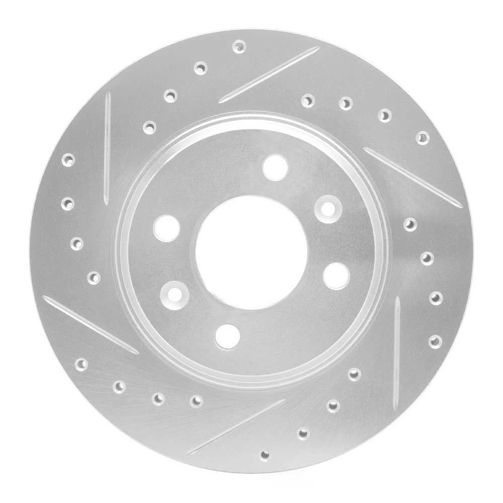 Dynamic Friction Company 631-65005L DFC Brake Rotor - Drilled And Slotted - Silver