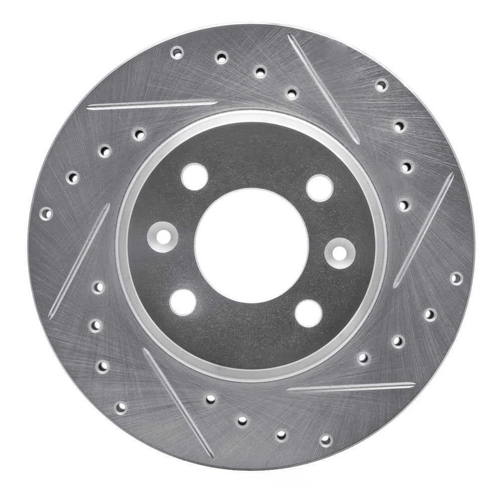 Dynamic Friction Company 631-65005R DFC Brake Rotor - Drilled And Slotted - Silver