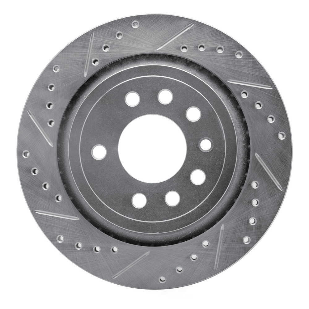 Dynamic Friction Company 631-65020L DFC Brake Rotor - Drilled And Slotted - Silver