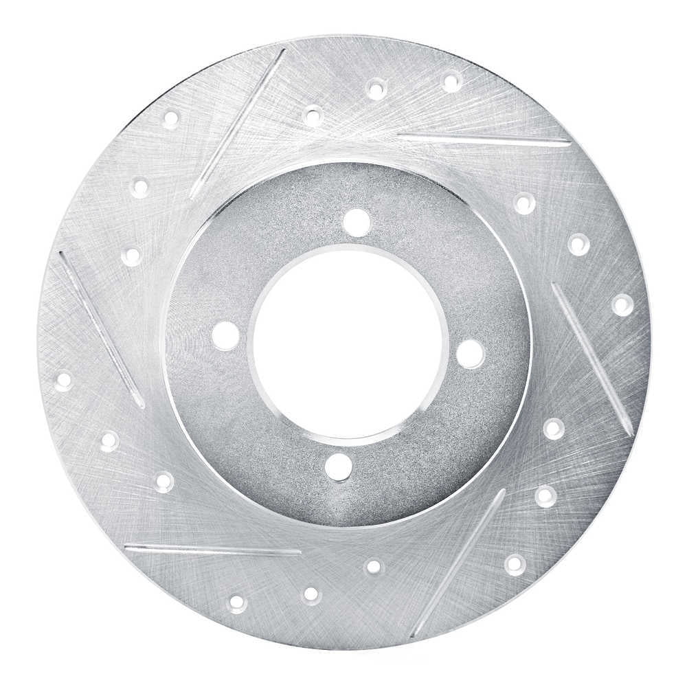 Dynamic Friction Company 631-67002L DFC Brake Rotor - Drilled And Slotted - Silver
