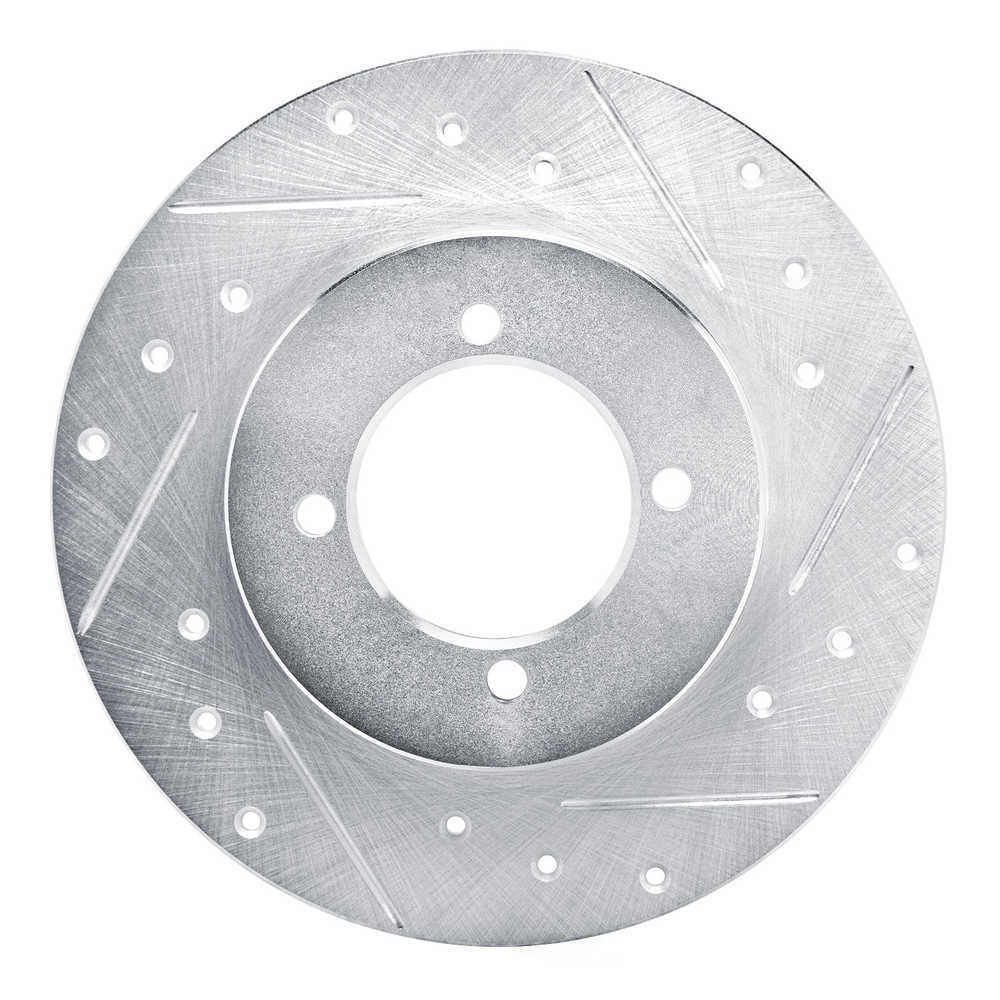 Dynamic Friction Company 631-67002R DFC Brake Rotor - Drilled And Slotted - Silver