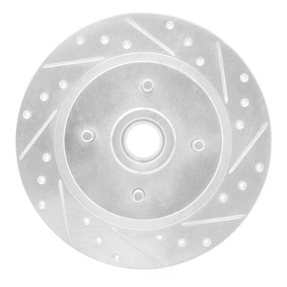 Dynamic Friction Company 631-67019R DFC Brake Rotor - Drilled And Slotted - Silver