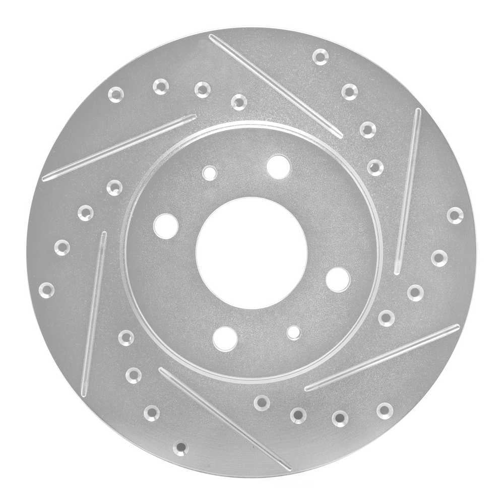 Dynamic Friction Company 631-67041R DFC Brake Rotor - Drilled And Slotted - Silver