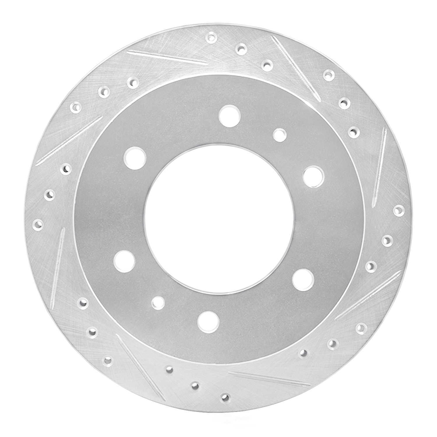 Dynamic Friction Company 631-67083R DFC Brake Rotor - Drilled And Slotted - Silver