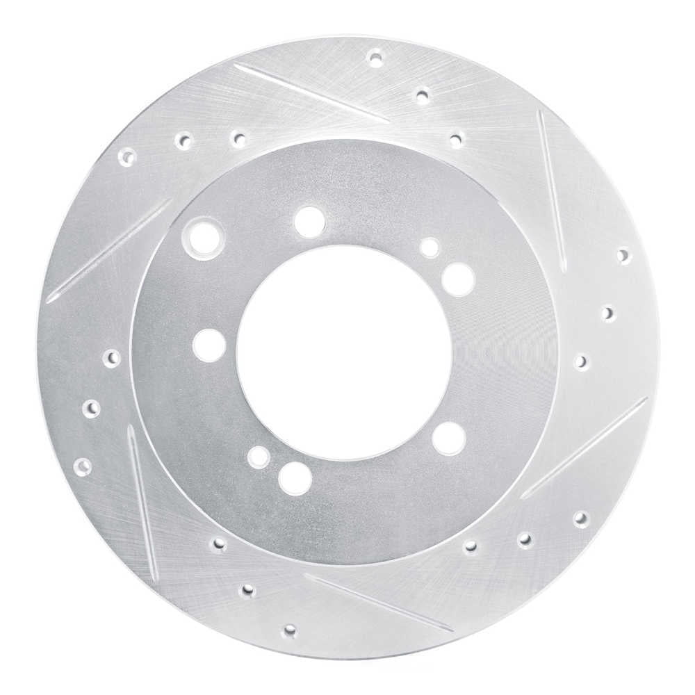 Dynamic Friction Company 631-72027R DFC Brake Rotor - Drilled And Slotted - Silver