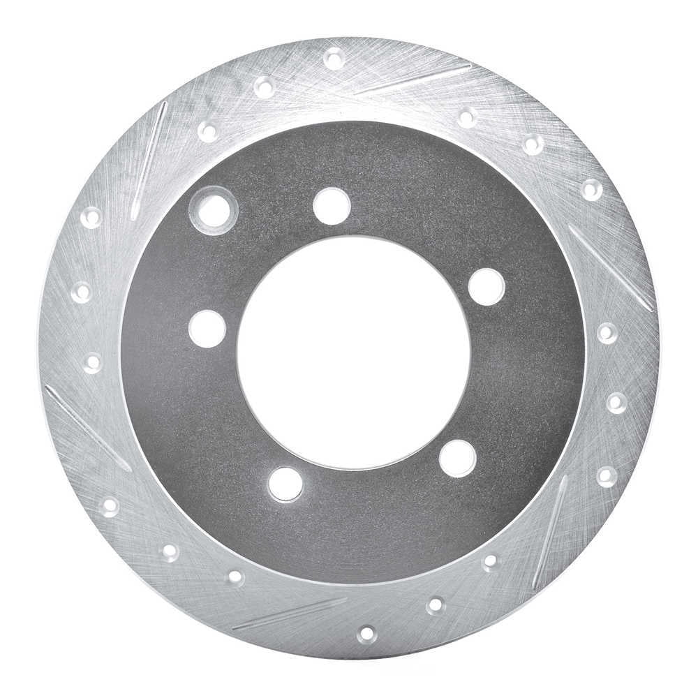 Dynamic Friction Company 631-72030L DFC Brake Rotor - Drilled And Slotted - Silver