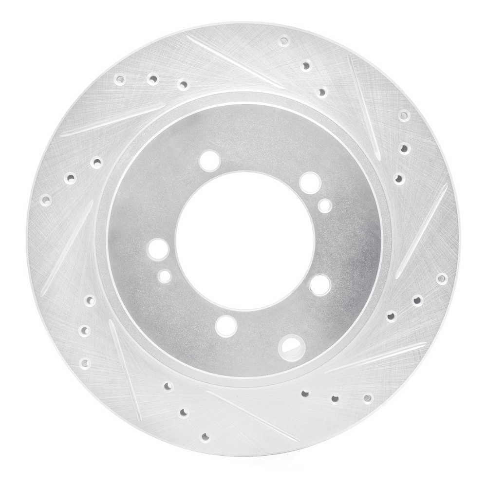 Dynamic Friction Company 631-72032R DFC Brake Rotor - Drilled And Slotted - Silver