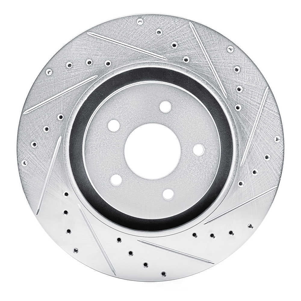 Dynamic Friction Company 631-72070R DFC Brake Rotor - Drilled And Slotted - Silver