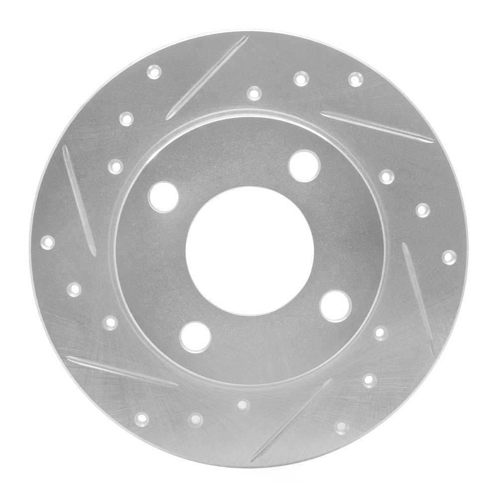 Dynamic Friction Company 631-73006L DFC Brake Rotor - Drilled And Slotted - Silver