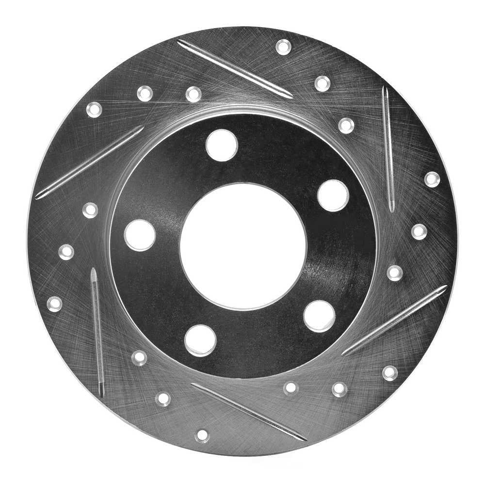 Dynamic Friction Company 631-73009R DFC Brake Rotor - Drilled And Slotted - Silver