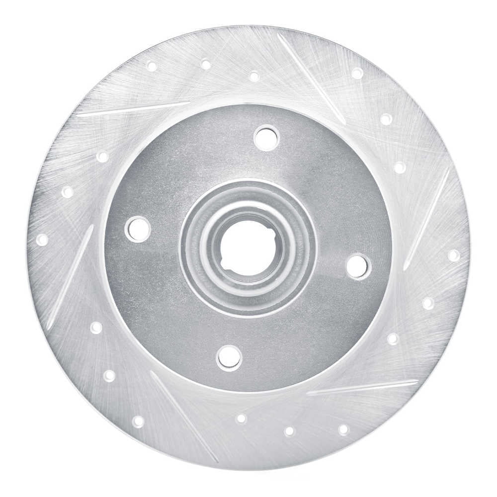 Dynamic Friction Company 631-74003R DFC Brake Rotor - Drilled And Slotted - Silver