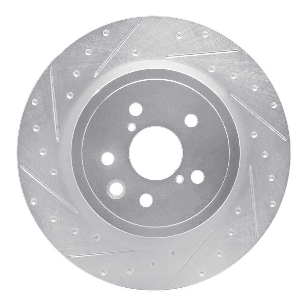 Dynamic Friction Company 631-75040D DFC Brake Rotor - Drilled And Slotted - Silver