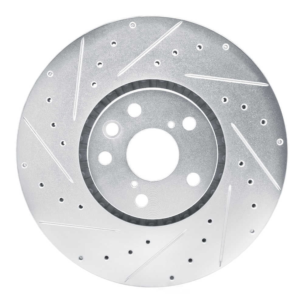 Dynamic Friction Company 631-75052D DFC Brake Rotor - Drilled And Slotted - Silver